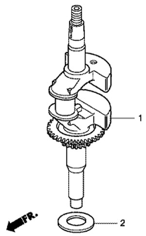  HRG 415C3 PDE -  Crankshaft,  honda GCV135E