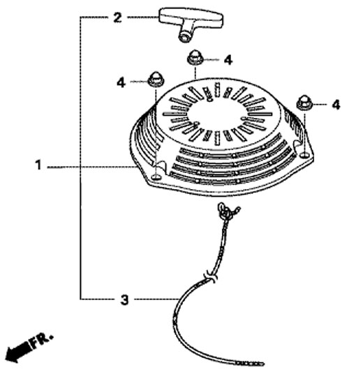  Honda HRX426 C PDE   Recoil Starter  honda GCV160